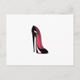 Postal Zapato de Stiletto Negro