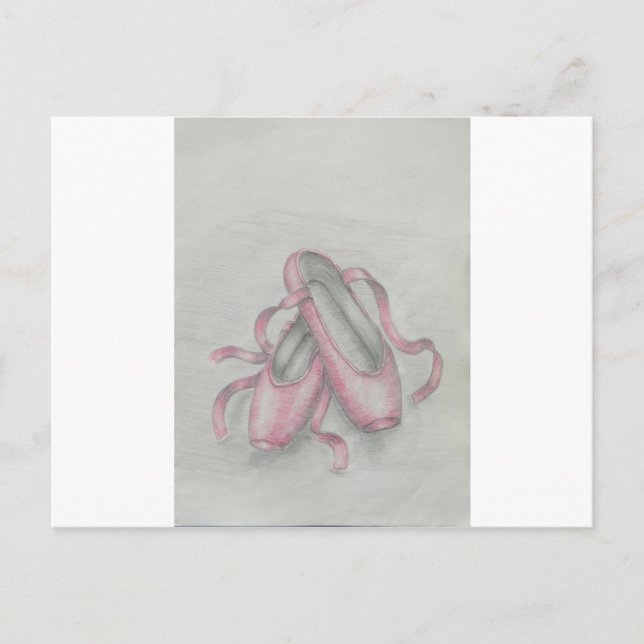 Postal zapatos de ballet (Anverso)