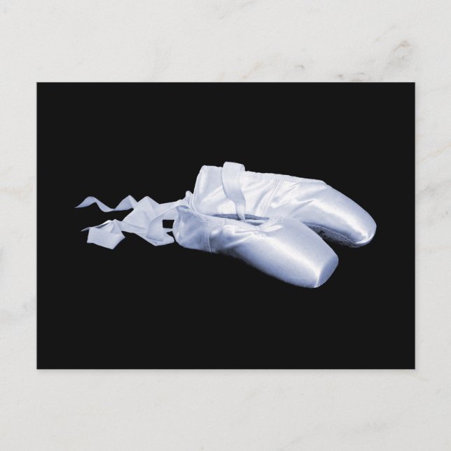 Postal Zapatos de ballet azul (Anverso)