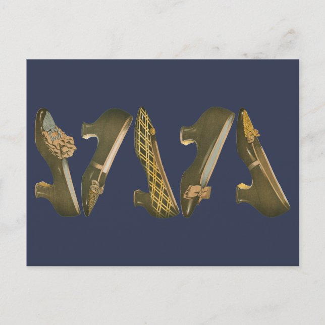 Postal Zapatos de época del siglo XIX (Anverso)