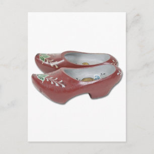 Postal Zapatos de madera pintada050111