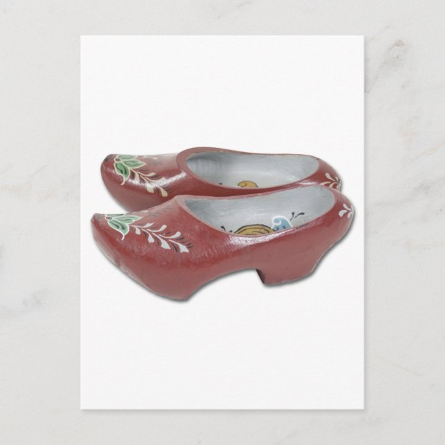 Postal Zapatos de madera pintada050111 (Anverso)