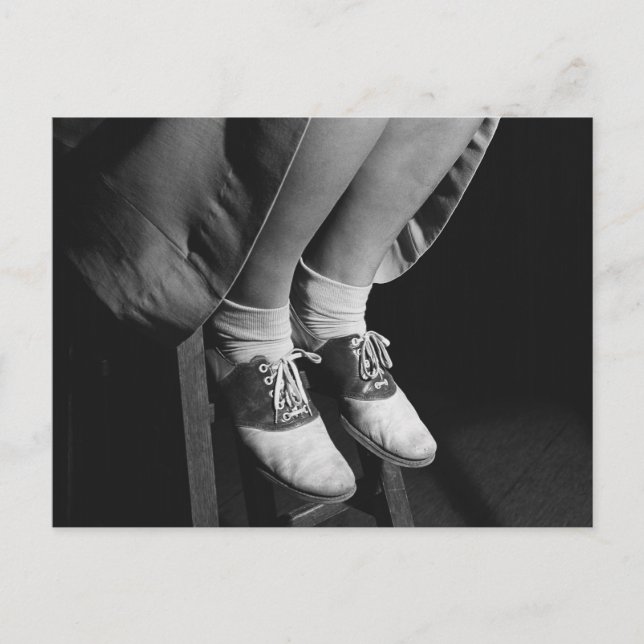 Postal Zapatos de montura, 1934 (Anverso)