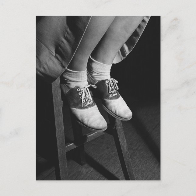 Postal Zapatos de montura, 1934 (Anverso)