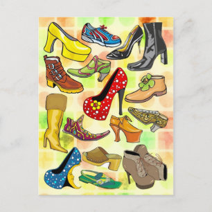 Postal Zapatos de mujeres