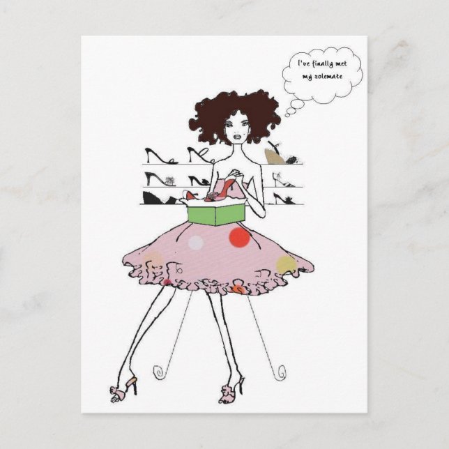 Postal Zapatos fabulosos (Anverso)