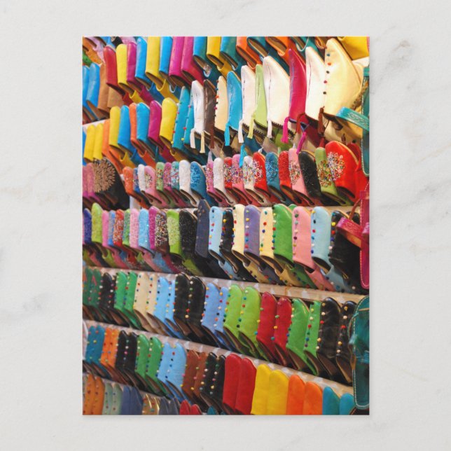 Postal Zapatos marroquíes (Anverso)