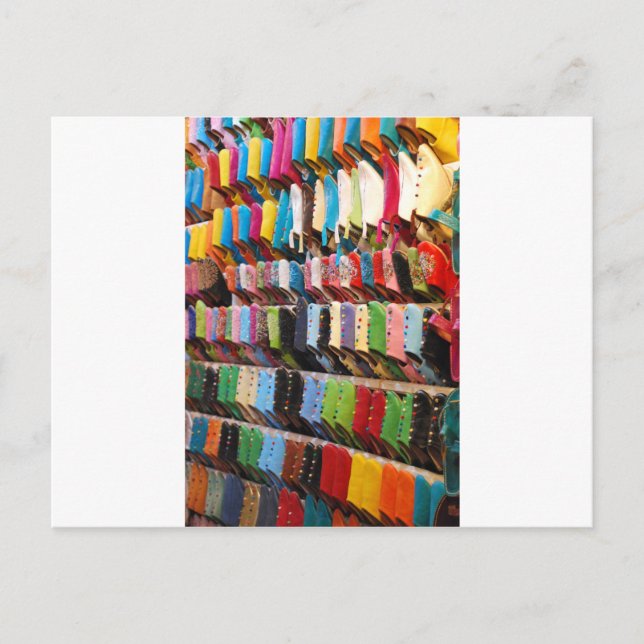 Postal Zapatos marroquíes (Anverso)