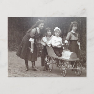 Postal Zar infantil - MARIE, ANASTASIA, ALEXIS Rusia #097
