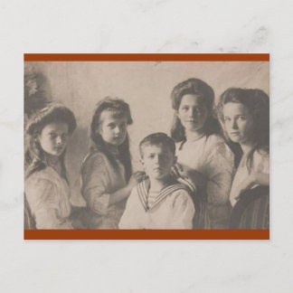 Postal Zar Infantil: OTMA y Alexis Romanov Rusia #107