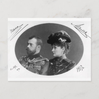 Postal Zar Nicolas y Alexandra de Rusia Romanov #121