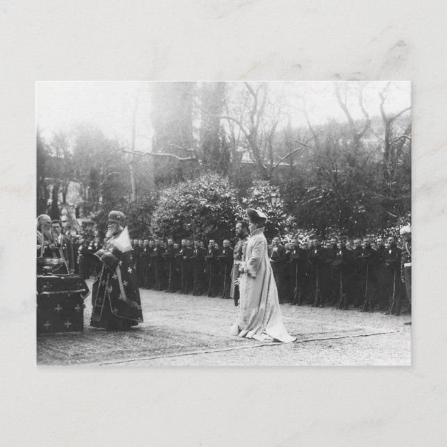 Postal Zar Nicolás y Alexandra de Rusia - Romanov #122 (Anverso)