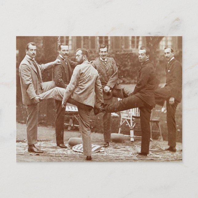 Postal Zar y Tsarina de Rusia y parientes de Hesse 1899 # (Anverso)