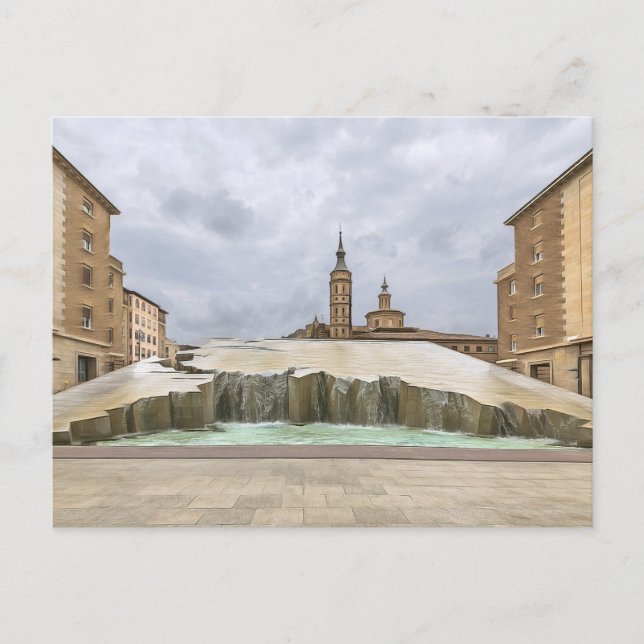 Postal Zaragoza. #15. (Anverso)