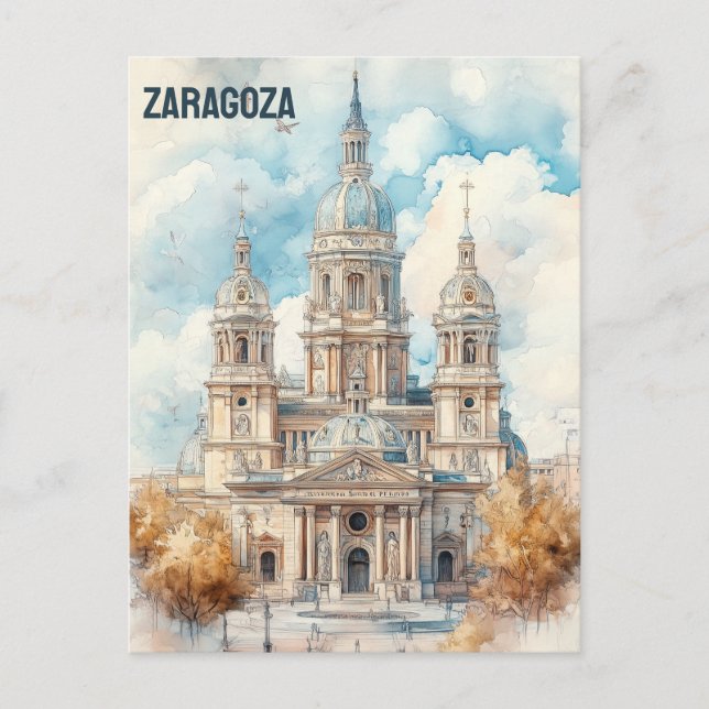 Postal Zaragoza España (Anverso)