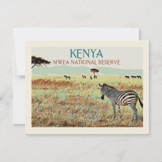 Postal Zebra de Kenia, Reserva Nacional de Mwea