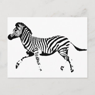 Postal Zebra en ejecución