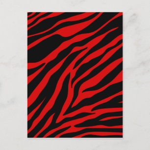 Postal zebra roja