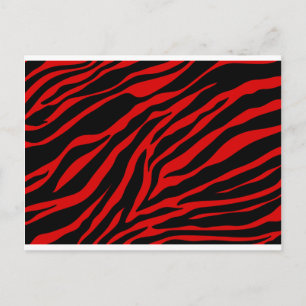 Postal zebra roja