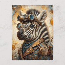 Postal Zebra Steampunk
