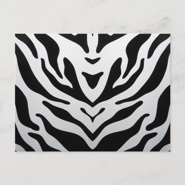 POSTAL ZEBRA STRIPTS ABSTRACT (Anverso)