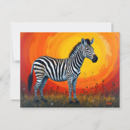 Postal Zebra Under a Bright Sun
