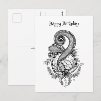 Postal Zen Art: Florales Motiv -
