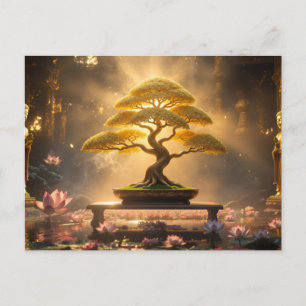 POSTAL ZEN BUDISMO - ÁRBOL BONSAI -