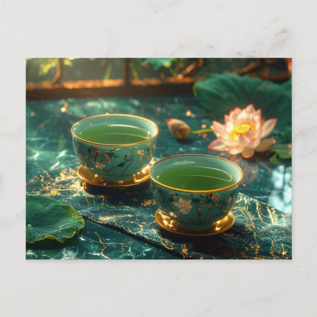 POSTAL ZEN BUDISMO - CEREMONIA DEL TÉ (Anverso)