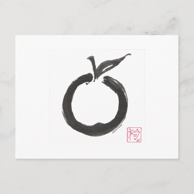 Postal Zen Circle Apple (Anverso)