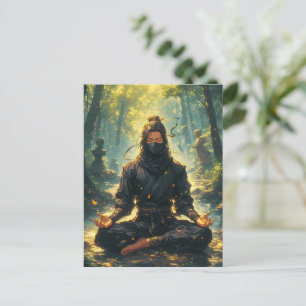 Postal Zen del guerrero de la sombra