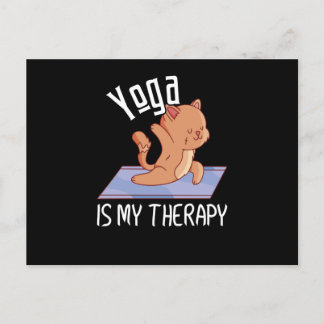 Postal Zen Meditation Yoga Cat Omm Gift