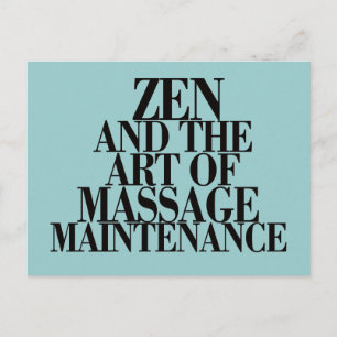 Postal ZEN y el arte del MASAJE