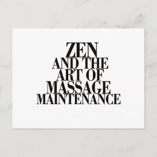 Postal ZEN y el arte del MASAJE