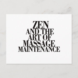 Postal ZEN y el arte del MASAJE