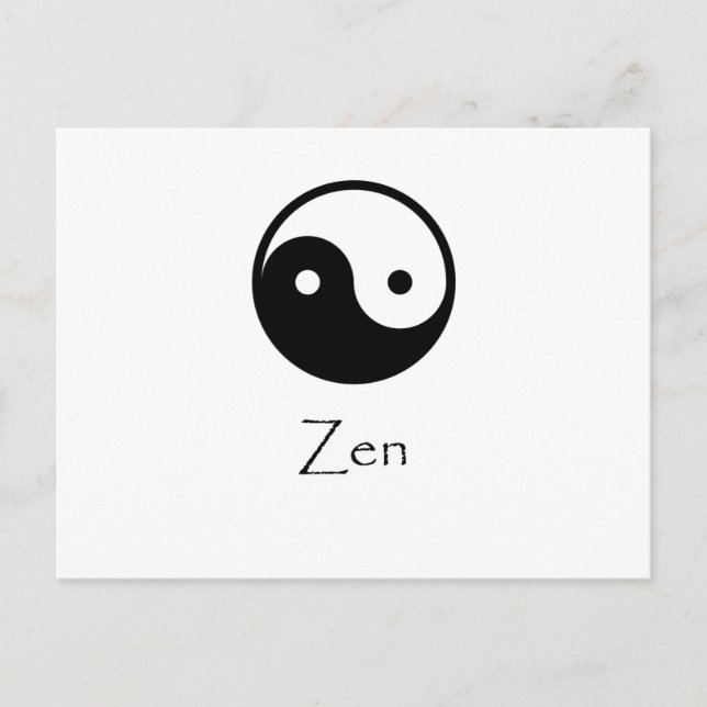 Postal Zen Yin y Yang (Anverso)
