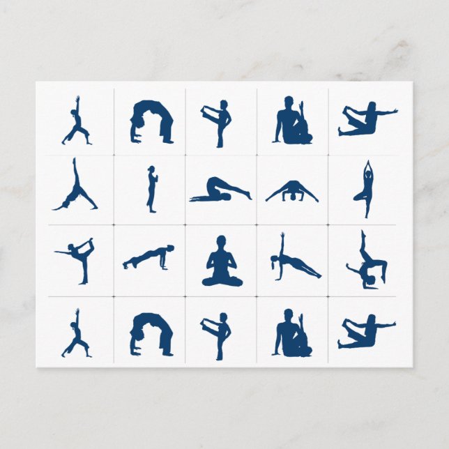 Postal Zen Yoga Poses Lotus Tree of Life (Anverso)