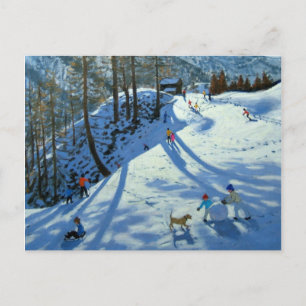 Postal Zermatt de bola de nieve grande