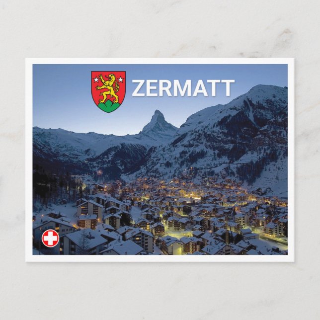 Postal Zermatt - Suiza (Anverso)