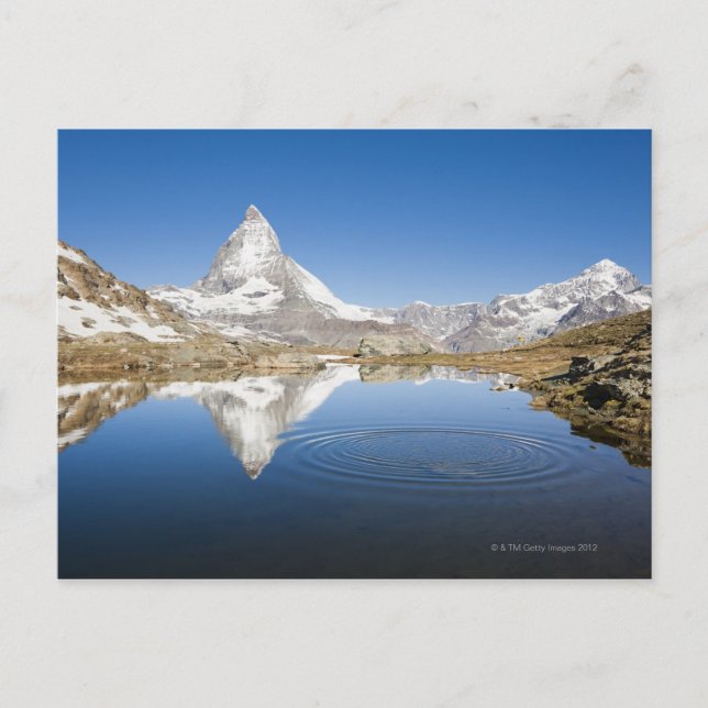 Postal Zermatt, Suiza (Anverso)
