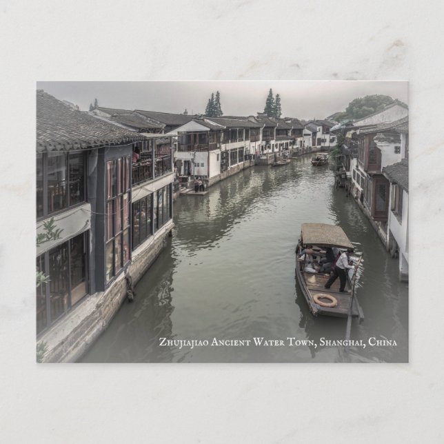 Postal © Zhujiajiao Ancient Water Town, Shanghai, China (Anverso)