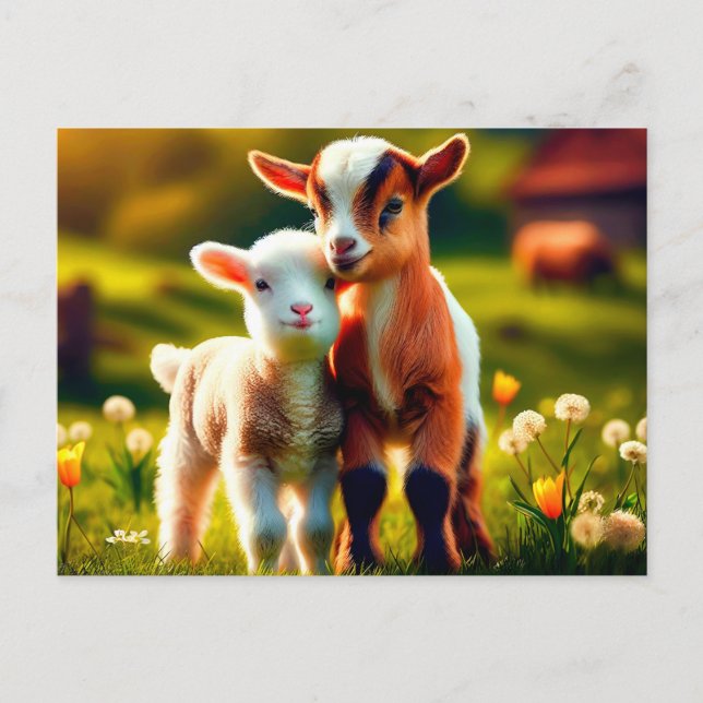 Postal Zicklein (Anverso)