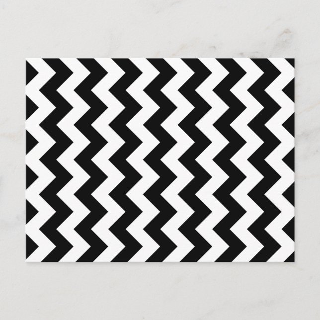 Postal Zigzag blanco y negro (Anverso)