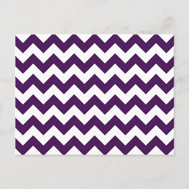 Postal Zigzag morado y blanco (Anverso)
