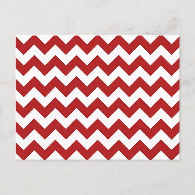 Postal Zigzag rojo y blanco (Anverso)
