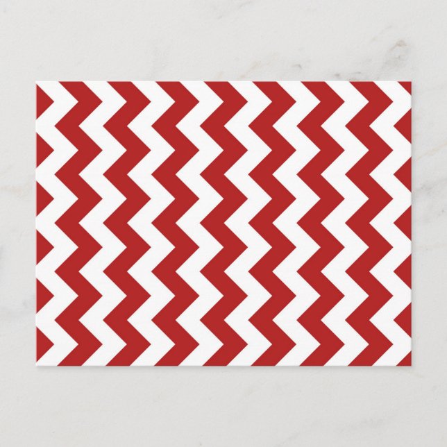 Postal Zigzag rojo y blanco (Anverso)