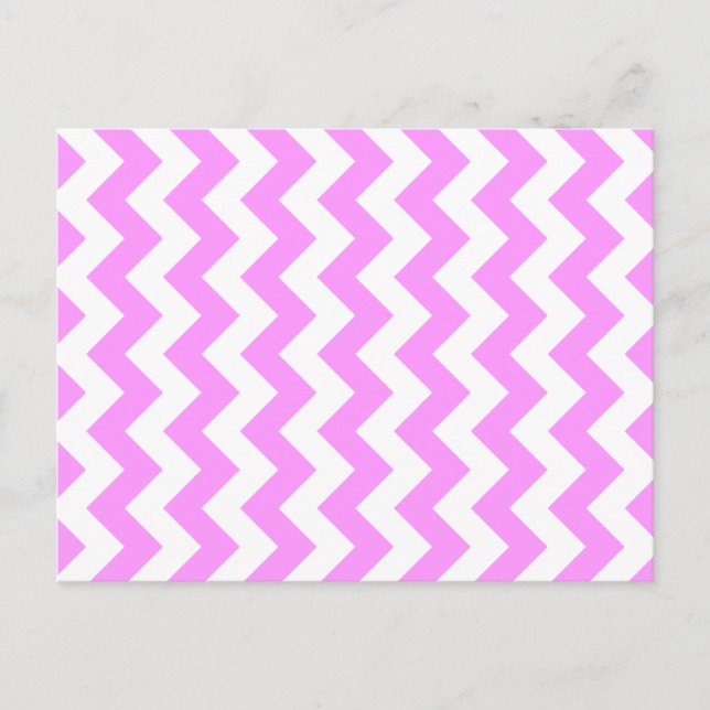 Postal Zigzag rosa y blanco (Anverso)