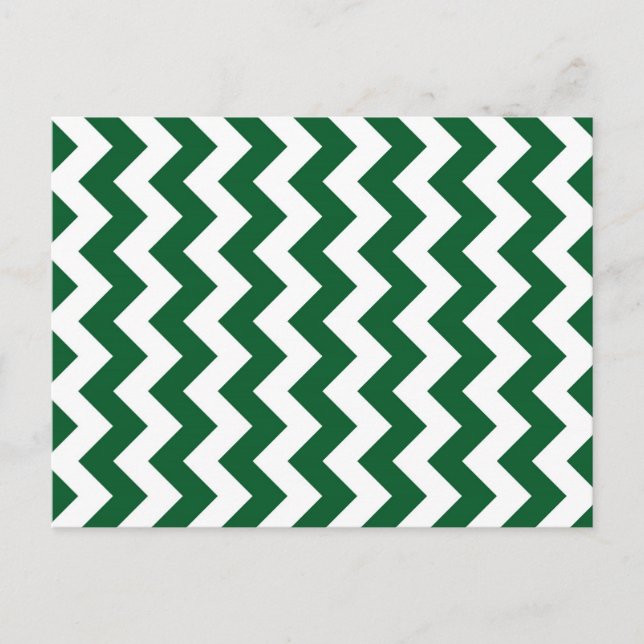 Postal Zigzag verde y blanco (Anverso)