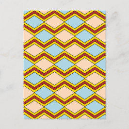 Postal Zigzags and Diamonds Resumen del arte