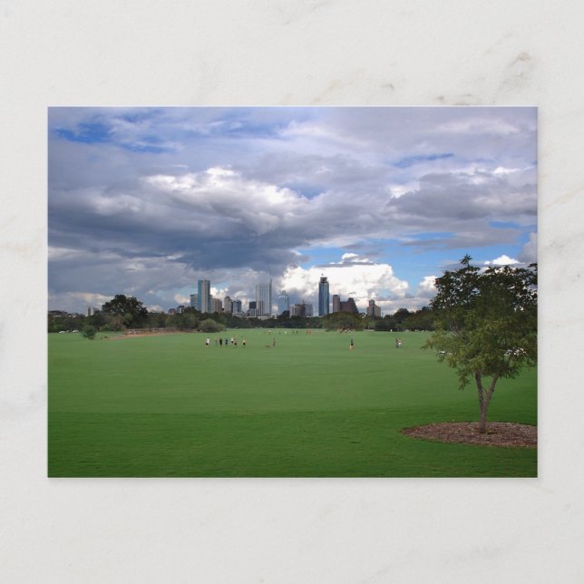 Postal Zilker Park Austin Texas Skyline 3 (Anverso)